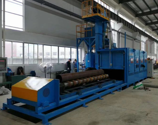 乐东喷砂机在管道除锈中的现场施工应用